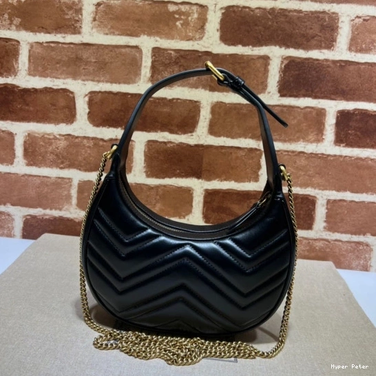 Hyperpeter GG GUCCI mini bag half-moon-shaped Marmont 0818
